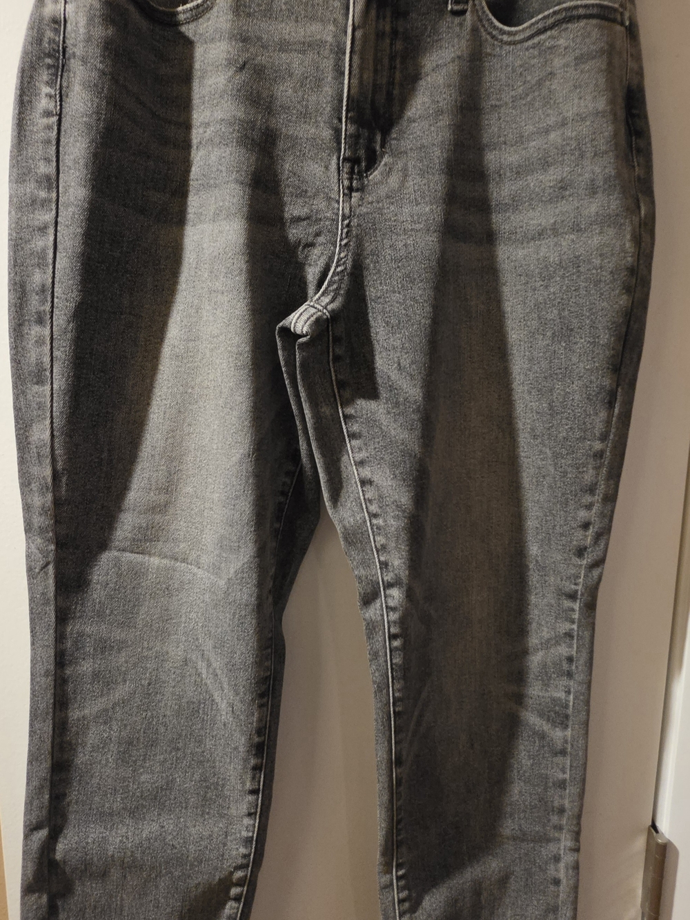 Judy Blue Stone Wash Slim Fit Jeans Grey Acid Wash Denim Size 13/31 JB88744
